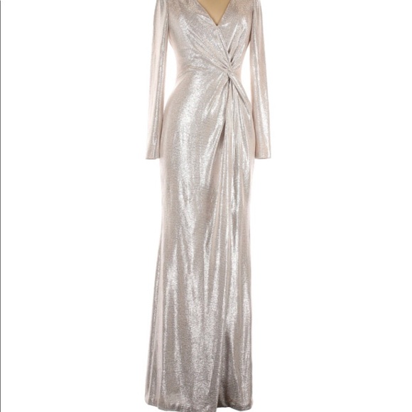 Eliza J Silver/White Gown - Picture 1 of 9